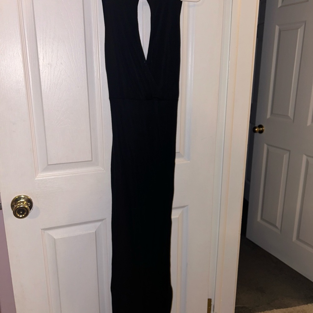 Sleeveless Black Maxi Dress